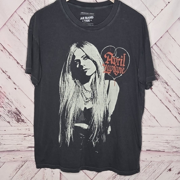 🦄American Eagle Avirl Lavigne Graphic Print Shirt - Picture 4 of 4
